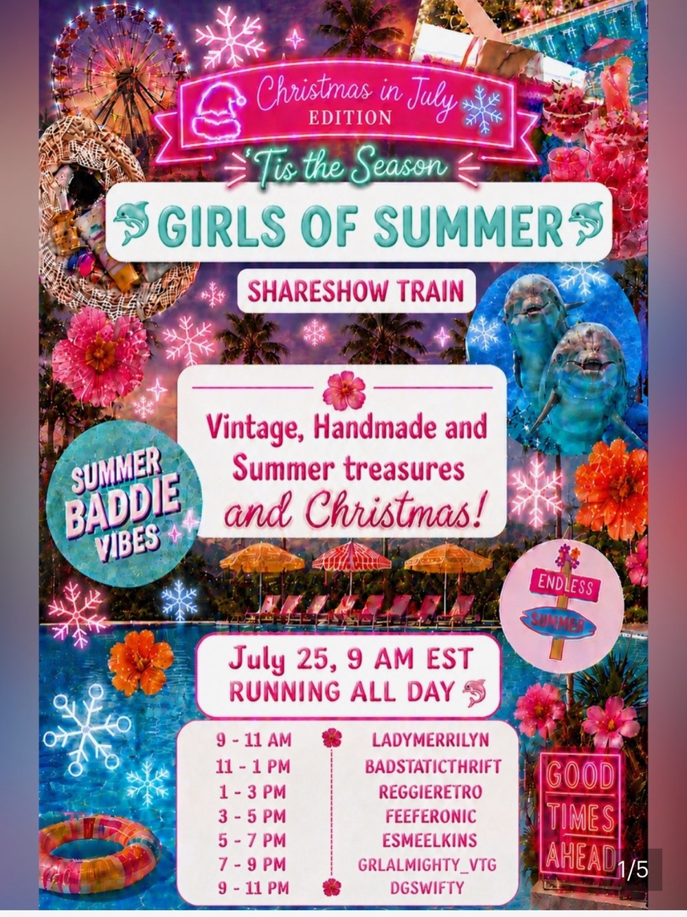 Girls of Summer Shareshow Train - Feeferonic - speed sleigh ride for 2 hours